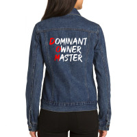 Dominant Owner Master Secret Bdsm Sex Names Gift Ladies Denim Jacket | Artistshot