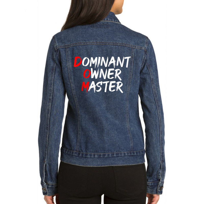 Dominant Owner Master Secret Bdsm Sex Names Gift Ladies Denim Jacket by BurlFinkelstein | Artistshot