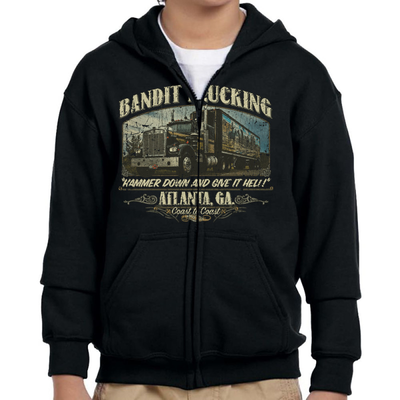 Bandit Trucking, The Bandit Trucking, Bandit, Trucking, Bandit Truckin Youth Zipper Hoodie by SHOPQUEEN | Artistshot