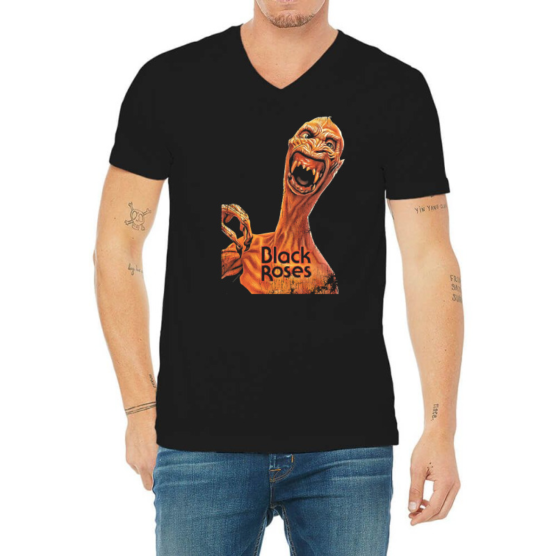 Black Roses, The Black Roses, Black Roses Art, Black Roses Vintage, Bl V-neck Tee | Artistshot