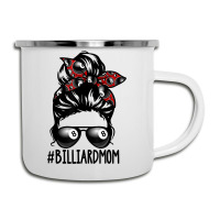 Billiard Ball Mom Billiard Player Bandana Mom Messy Bun Hair Camper Cup | Artistshot