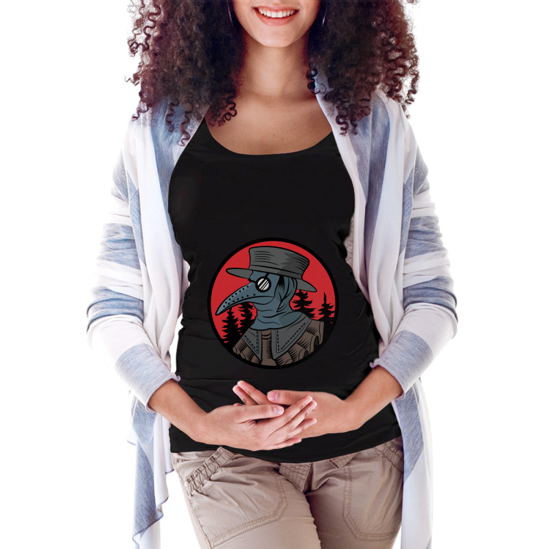 Lover Gift Plague Doctor Black Gifts Men Maternity Scoop Neck T-shirt by cm-arts | Artistshot