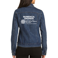 Biomedical Engineer Definition Funny Engineering Gift Ladies Denim Jacket | Artistshot