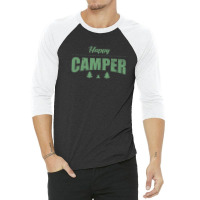 Woods Campfire Camping Camper 3/4 Sleeve Shirt | Artistshot