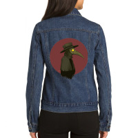 Music Retro Pandemic My Favorite People Ladies Denim Jacket | Artistshot