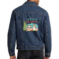 Camping Merry Christmas, Funny Camping Men Denim Jacket | Artistshot