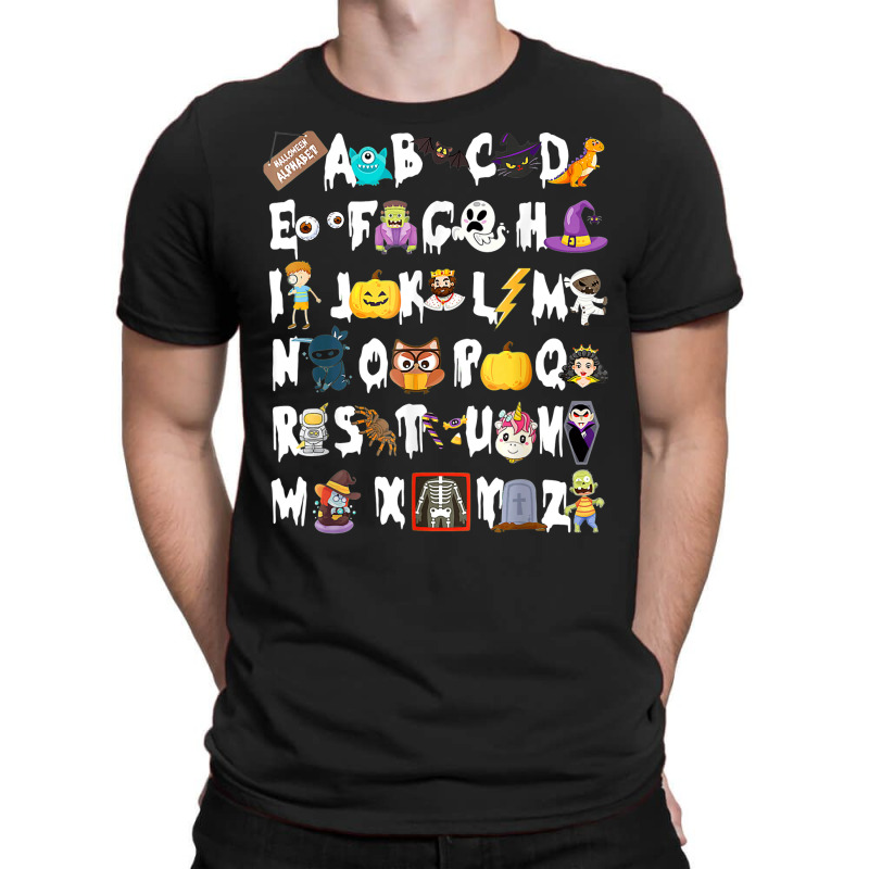 Halloween Alphabet Abcs Learning Kindergarten T-shirt | Artistshot