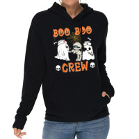 Halloween Boo Boo Crew Nurse Ghost Lightweight Hoodie | Artistshot