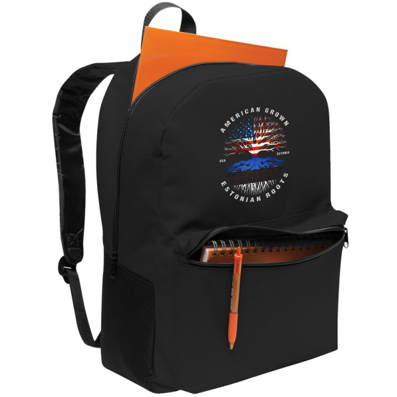 American Grown Estonian Roots Estonia Flag Backpack | Artistshot