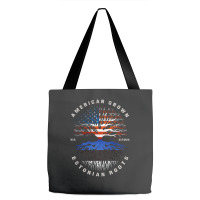 American Grown Estonian Roots Estonia Flag Tote Bags | Artistshot