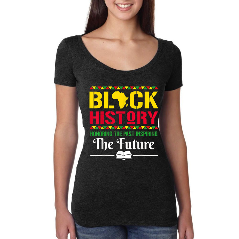 Honoring Pasinspiring Future - Black History Month Music Vintage Women's Triblend Scoop T-shirt by TyrellDesign | Artistshot