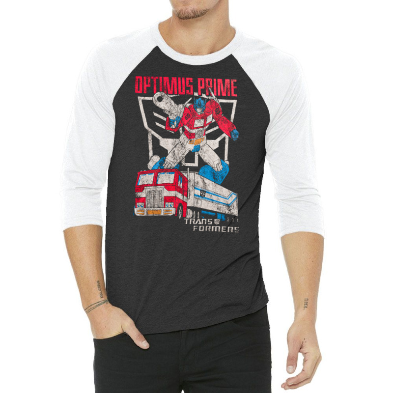 Transformers Optimus Prime, Transformers Optimus Prime Vintage, Transf 3/4 Sleeve Shirt | Artistshot