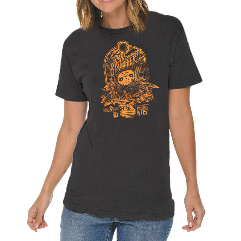 Sloth Slaughter, Sloth Slaughter Vintage, Sloth Slaughter Art, Sloth S Vintage T-shirt | Artistshot