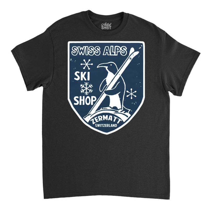 Ski Swiss Alp, Ski Swiss Alp Vintage, Ski Swiss Alp Art, Ski Swiss Alp Classic T-shirt | Artistshot