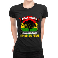 Honoring The Pasinspiring The Future - Black History Month Music Retro Ladies Fitted T-shirt | Artistshot