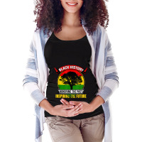 Honoring The Pasinspiring The Future - Black History Month Music Retro Maternity Scoop Neck T-shirt | Artistshot