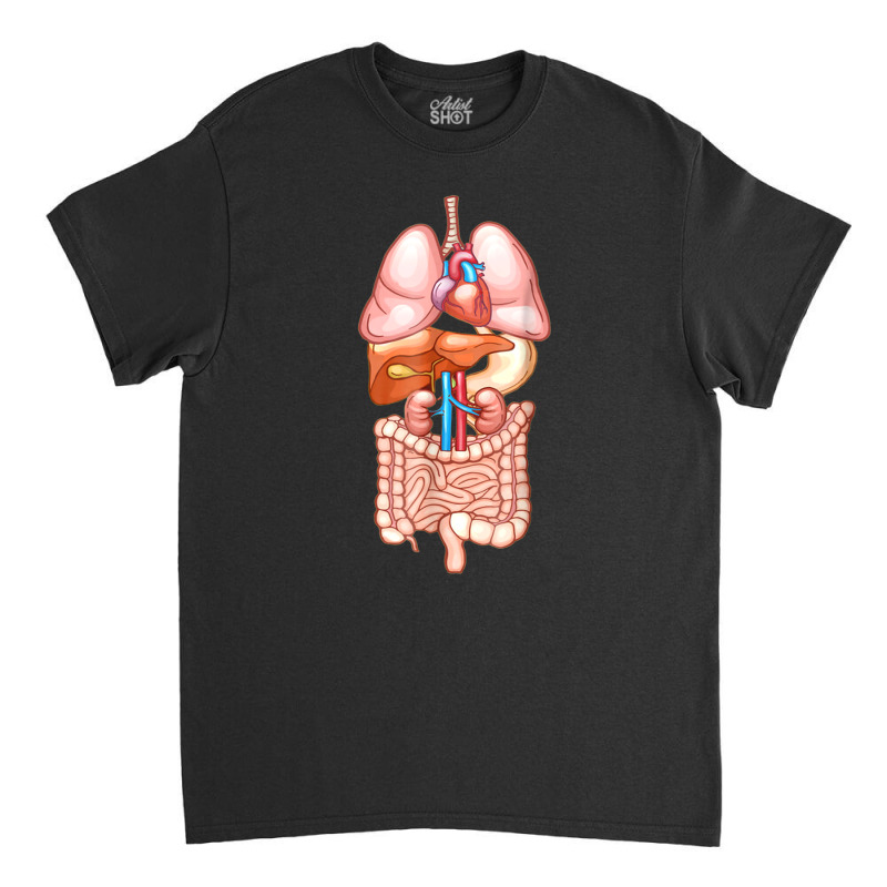 Halloween Internal Organ Diagram Anatomy Classic T-shirt | Artistshot