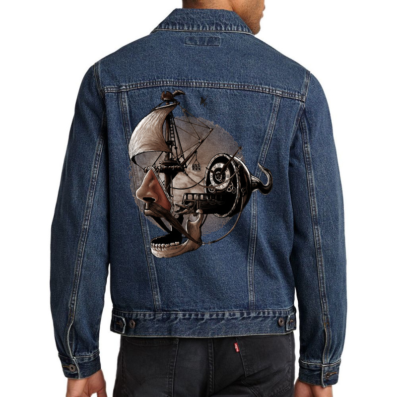 Destructured Pirate, The Destructured Pirate, Destructured Pirate Art, Men Denim Jacket | Artistshot