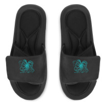 Octopus Cool Vintage Marine Biologist Ocean Sea Life 4 Slide Sandal | Artistshot