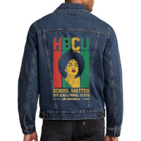 Hbcu School Matter Our Educational Roots For Pride African Music Retro Men Denim Jacket | Artistshot