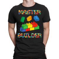 Brick Builder Blocks Building Master Builder Funny Toys Kids T-shirt | Artistshot