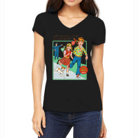 Lets Run Away Classic Women's V-neck T-shirt | Artistshot