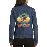 Hi I'm Ralph Funny Words Nickname Vintage Retro Ladies Denim Jacket | Artistshot