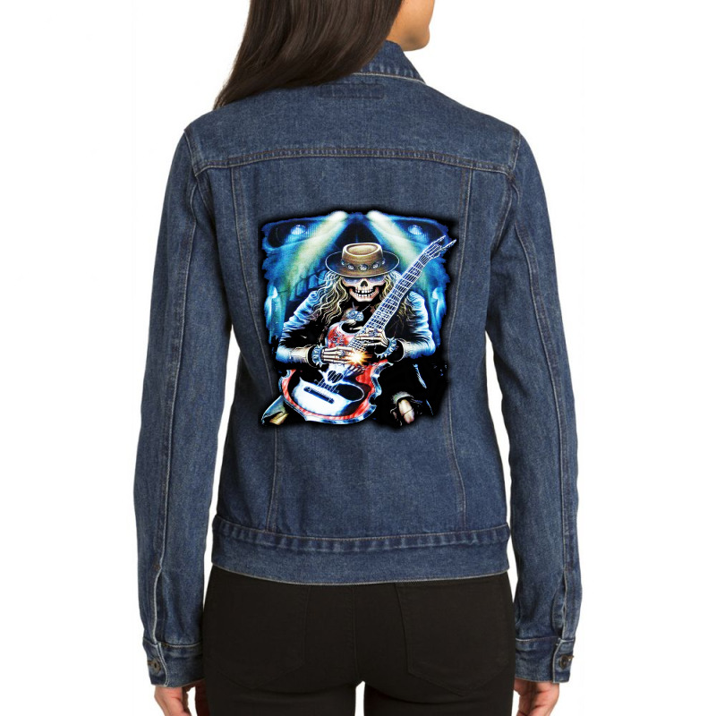 Indochine, Ladies Denim Jacket by cm-arts | Artistshot