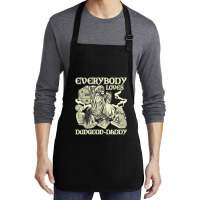 Rpg Gamer Dungeon Daddy D20 Dice Pen And Paper Board Game Classic Medium-length Apron | Artistshot