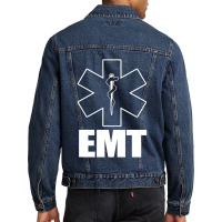 Emt Uniform Emergency Medical Technician Men Denim Jacket | Artistshot