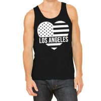 Los Angeles Usa Flag America City Hometown Vacation American T Shirt Tank Top | Artistshot