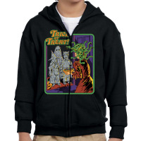 Trick Or Treat Youth Zipper Hoodie | Artistshot