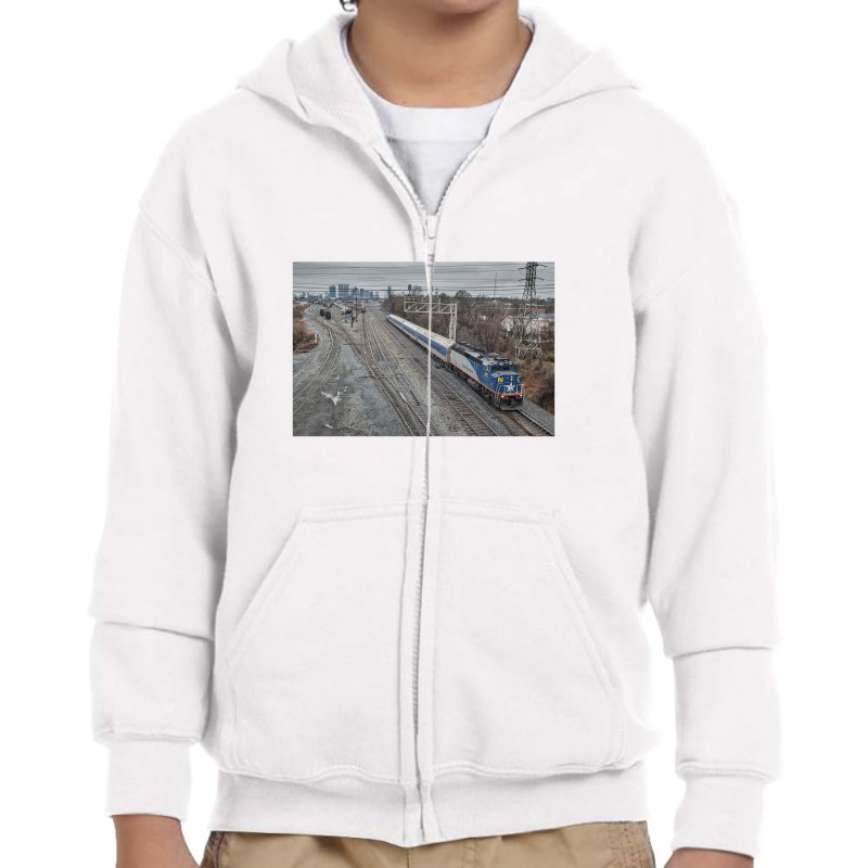 Commuter Train Youth Zipper Hoodie | Artistshot