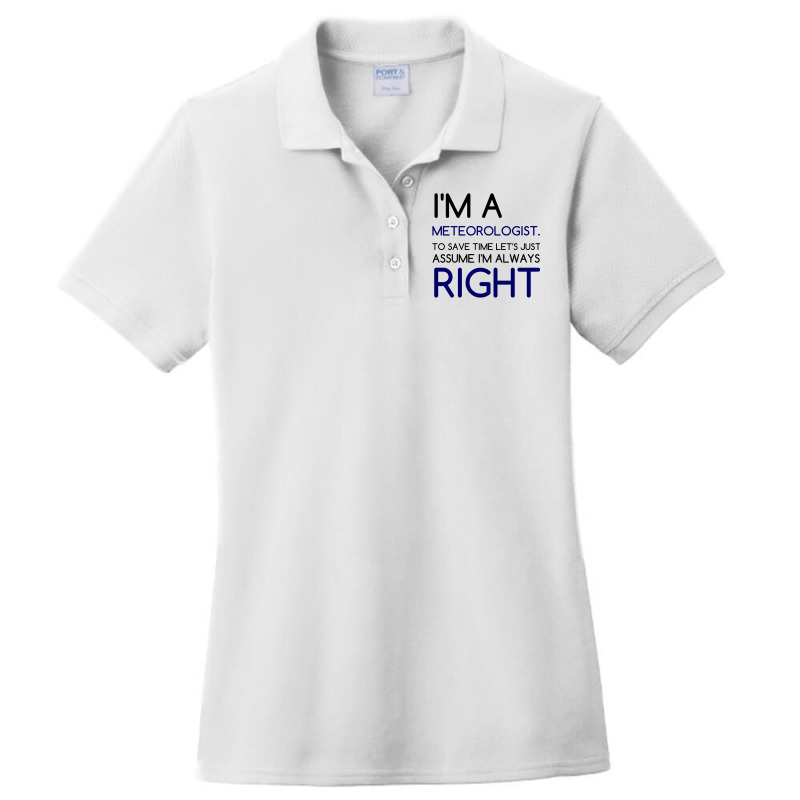 I'm A Meteorologist Ladies Polo Shirt by Perfect Designers | Artistshot