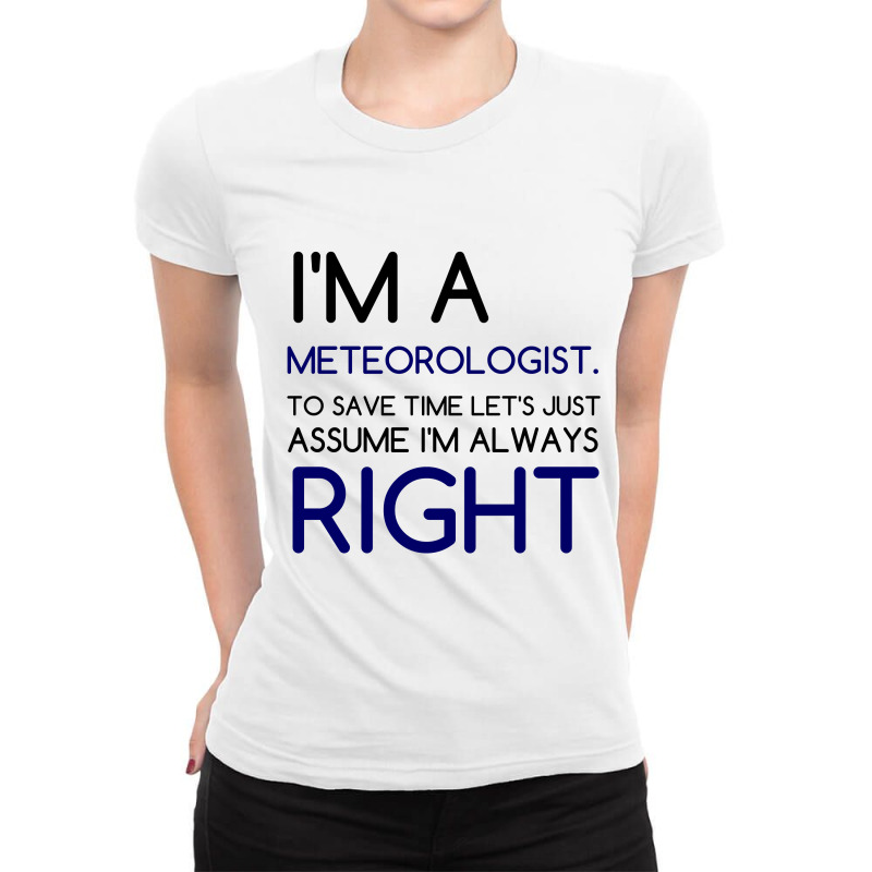 I'm A Meteorologist Ladies Fitted T-Shirt by Perfect Designers | Artistshot