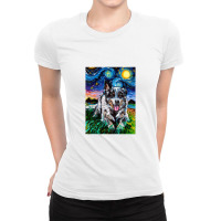 Australian Cattle Dog Night,australian Cattle Dog Ladies Fitted T-shirt | Artistshot