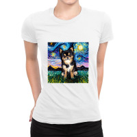 Black And Tan Chihuahua Night,chihuahua Ladies Fitted T-shirt | Artistshot