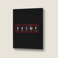 Oh Crap - Periodic Table Of Elements Portrait Canvas Print | Artistshot