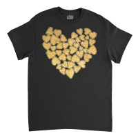 Gold Heart T  Shirt Gold Heart Valentine's Day T  Shirt Classic T-shirt | Artistshot