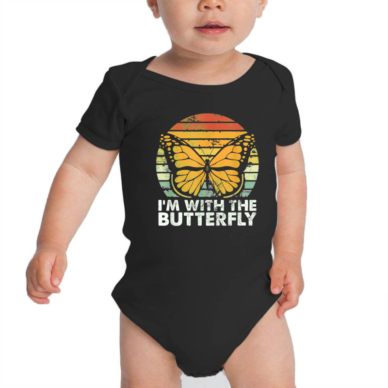 Im With Butterfly Halloween Costume Party Gift Baby Bodysuit | Artistshot