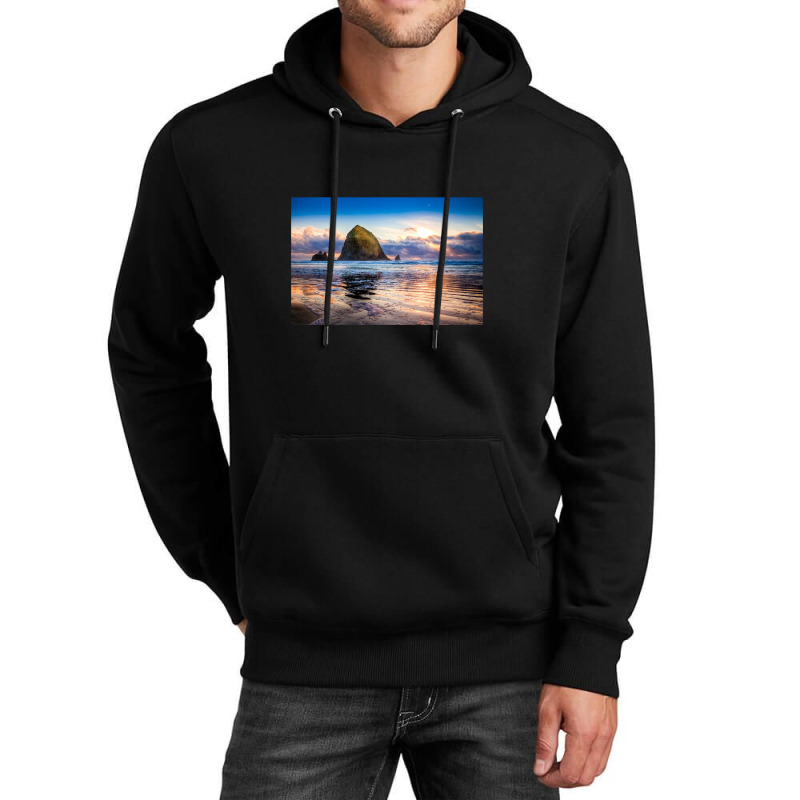 Haystack Rock Niels Nielsen Unisex Hoodie by cm-arts | Artistshot