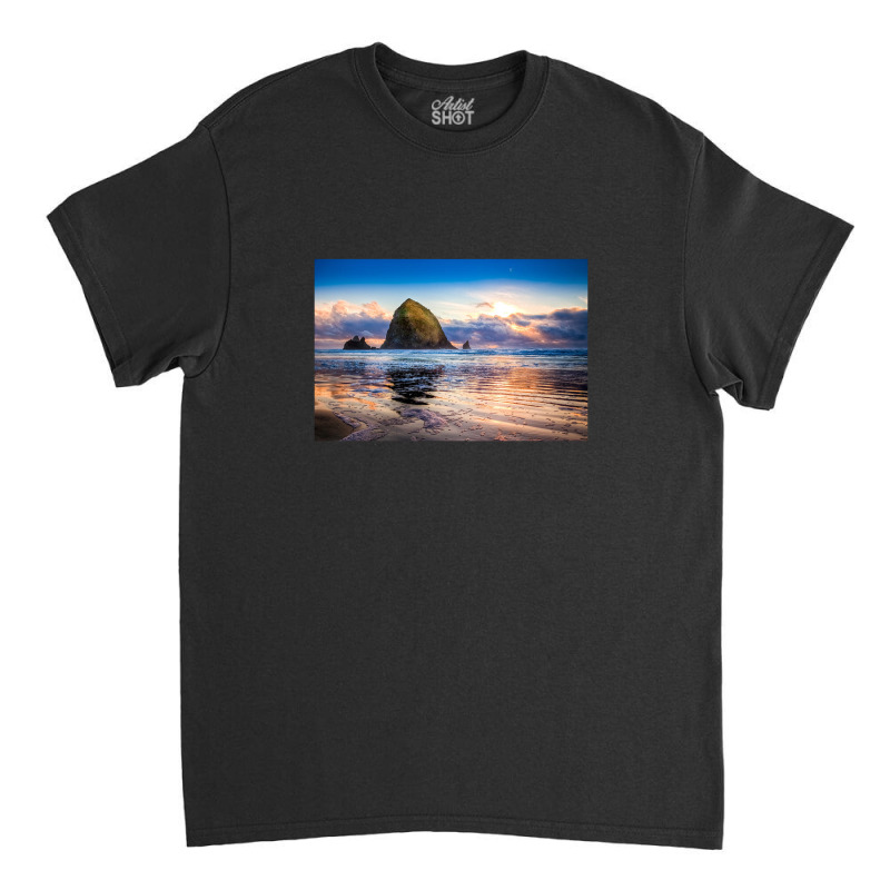 Haystack Rock Niels Nielsen Classic T-shirt by cm-arts | Artistshot