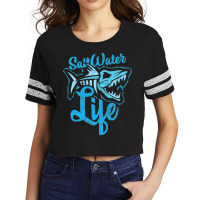 Saltwater Life Fishing Scorecard Crop Tee | Artistshot