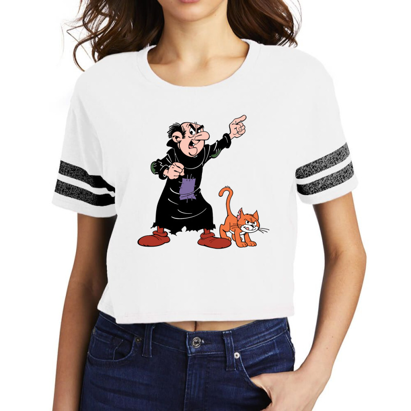 Gargamel And Birba Scorecard Crop Tee by kalianisa | Artistshot