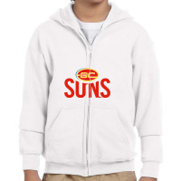 Gold #coast #suns Football Youth Zipper Hoodie | Artistshot