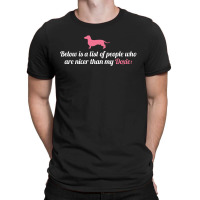 Below Is List Of People Who Are Nicer Than My Doxiet T-shirt | Artistshot
