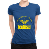 Rodger Young Ct 176   Starship Troopers Ladies Fitted T-shirt | Artistshot