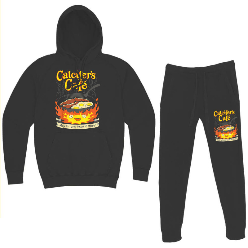 Calcifer's Cafe May All Your Bacon & Eggs Be Crispy Cooking Hoodie & Jogger set by cm-arts | Artistshot