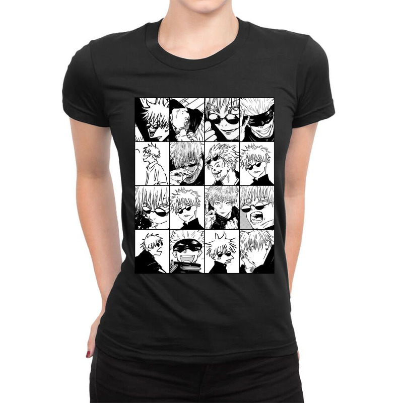 Funny Gift Black Anime Call Me Ladies Fitted T-Shirt by HayleeArtists | Artistshot