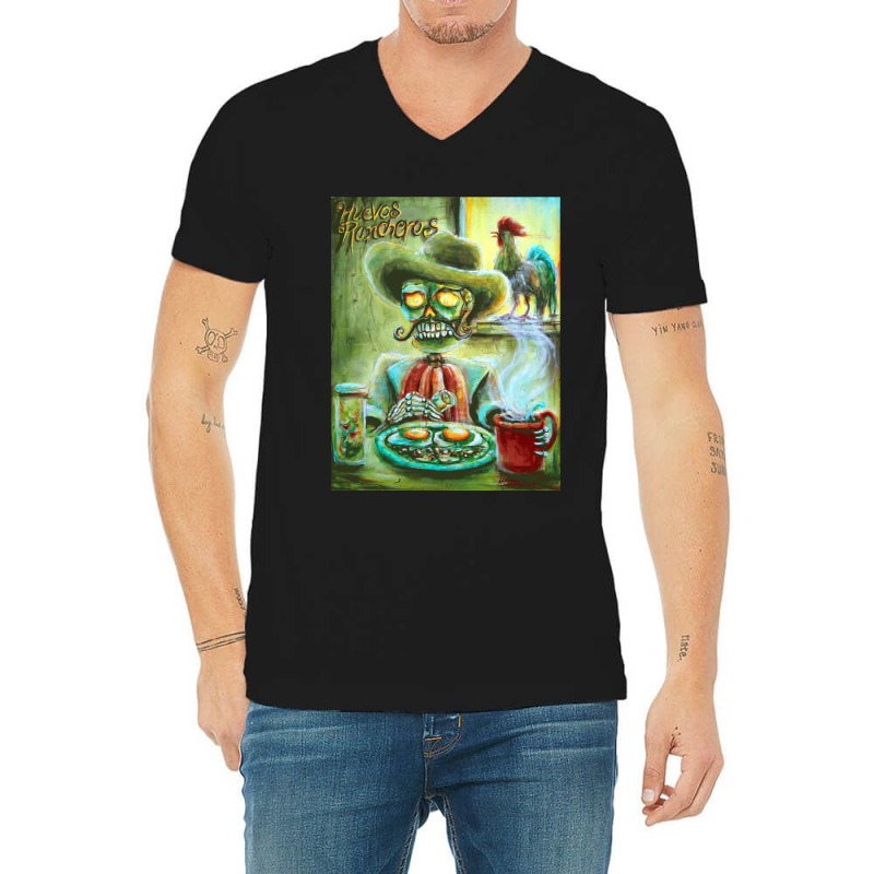 Huevos Rancheros  By Artist Heather Calderón Premium Scoop V-Neck Tee by cm-arts | Artistshot